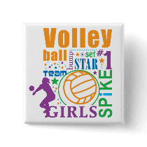 Bourne Volleyball Pins