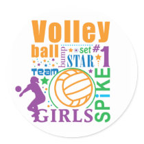 Bourne Volleyball Sticker