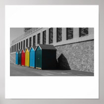 Bournemouth Beach Huts Posters