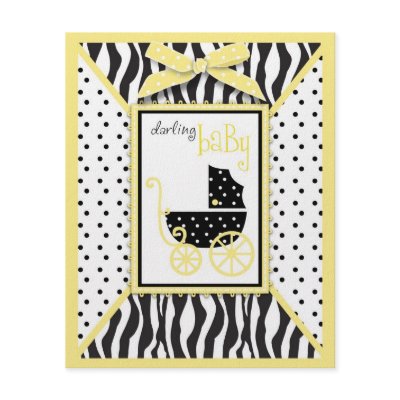 Boutique Chic Baby Advice Card Flyer Design by LullabyeDreams