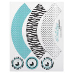Boutique Chic Boy Cupcake Wrappers Custom Flyer