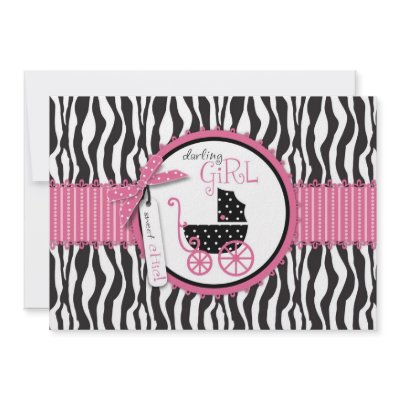 Boutique Chic Card B2 Personalized Invite by LullabyeDreams