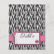 Boutique Chic Cupcake Table Card 2 Flyer Design