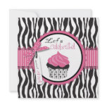 Boutique Chic Cupcakes Invitation Square