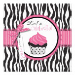 Boutique Chic Cupcakes Invitation Square 2