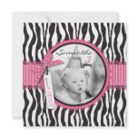 Boutique Chic Cupcakes Photo Invitation Square