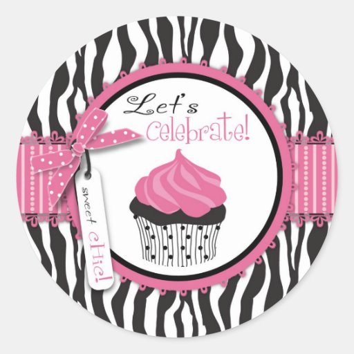 Boutique Chic Cupcakes Sticker