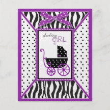 Boutique Chic Violet Advice Card Personalized Flyer