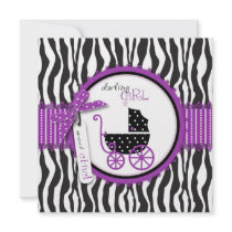 Boutique Chic Violet Invitation Square