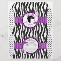 Boutique Chic Violet Puff Box Custom Flyer