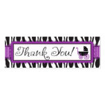 Boutique Chic Violet TY Skinny Gift Tag Business Card Template