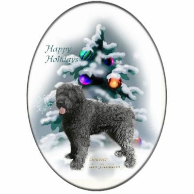 Bouvier des Flandres Christmas Ornament Photo Cut Out by DogsByDezign