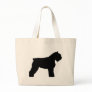 Bouvier des Flandres Dog (in black) Tote Bags