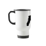 Bouvier des Flandres Dog (in black) mugs