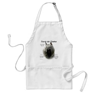 Bouvier des Flandres History Design Apron by GreyWolfCreation