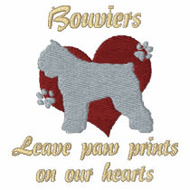 Bouviers Leave Paw Prints Hoodie