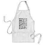 Bovine Chart aprons