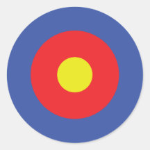 bow and arrow target - aim sticker