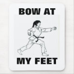 BOW AT MY FEET mousepads