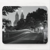 Bow Bridge at Dusk, Central Park Mousepads