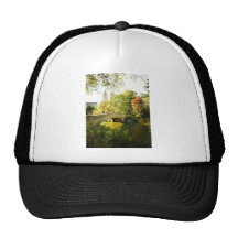 Bow Bridge, Central Park, Late Summer, NYC Mesh Hat
