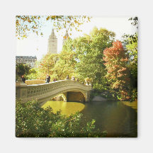 Bow Bridge, Central Park, Late Summer, NYC Refrigerator Magnets