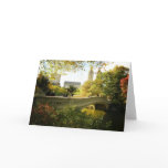 Bow Bridge in Autumn, Central Park, New York City Cards