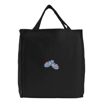 Bow Flip Flops by ZazzleEmbroidery