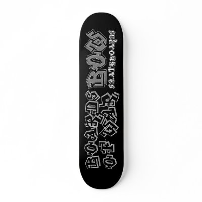 BOW Grey Graffiti Deck by BoardsOfWar