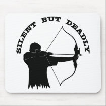 Bow Hunting Archery Silent But Deadly Mouse Pads