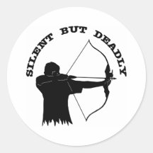 Bow Hunting Archery Silent But Deadly Sticker