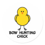 Bow Hunting Chick stickers