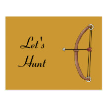 Bow hunting Hobby Sport Design Postcard