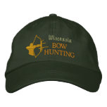 Bow Hunting, State by State embroidered hats