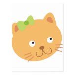 Bow Kitty Cat Post Card