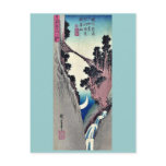 Bow shaped moon by Ando, Hiroshige Ukiyoe Post Card