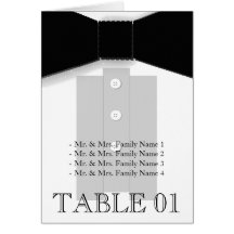 Bow Tie Table Wedding Place Cards