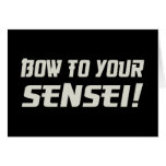Bow to Your Sensei! cards