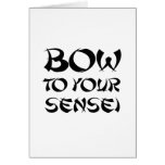 BOW TO YOUR SENSEI cards