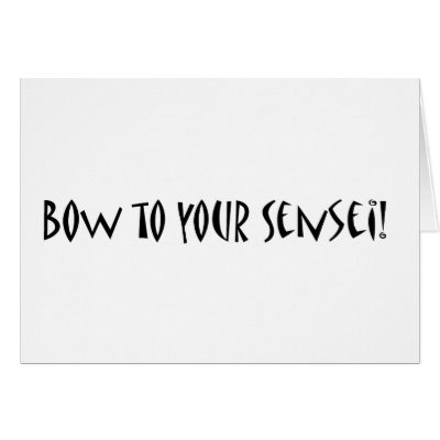 Bow to your sensei cards by youngatty