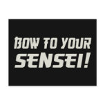 Bow to Your Sensei! Postcards
