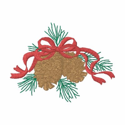 Bow with pinecones by ZazzleEmbroidery