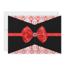 Bowed Damask Invite [Red]