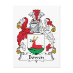 Bowen Family Crest Post Cards