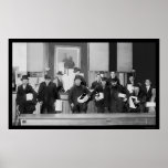 Bowery Men in a Shoe Line in New York City 1910 posters