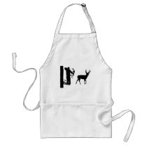 Bowhunter in Treestand Shooting Deer Aprons