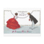 Bowing Ball Goers in Fancy Dress Postcards