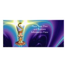 BOWL OF HYGEIA , PHARMACY MONOGRAM RACK CARD DESIGN