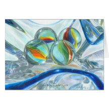 Bowl of Marbles Greeting Card