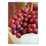 Bowl of Red Grapes Greeting Card